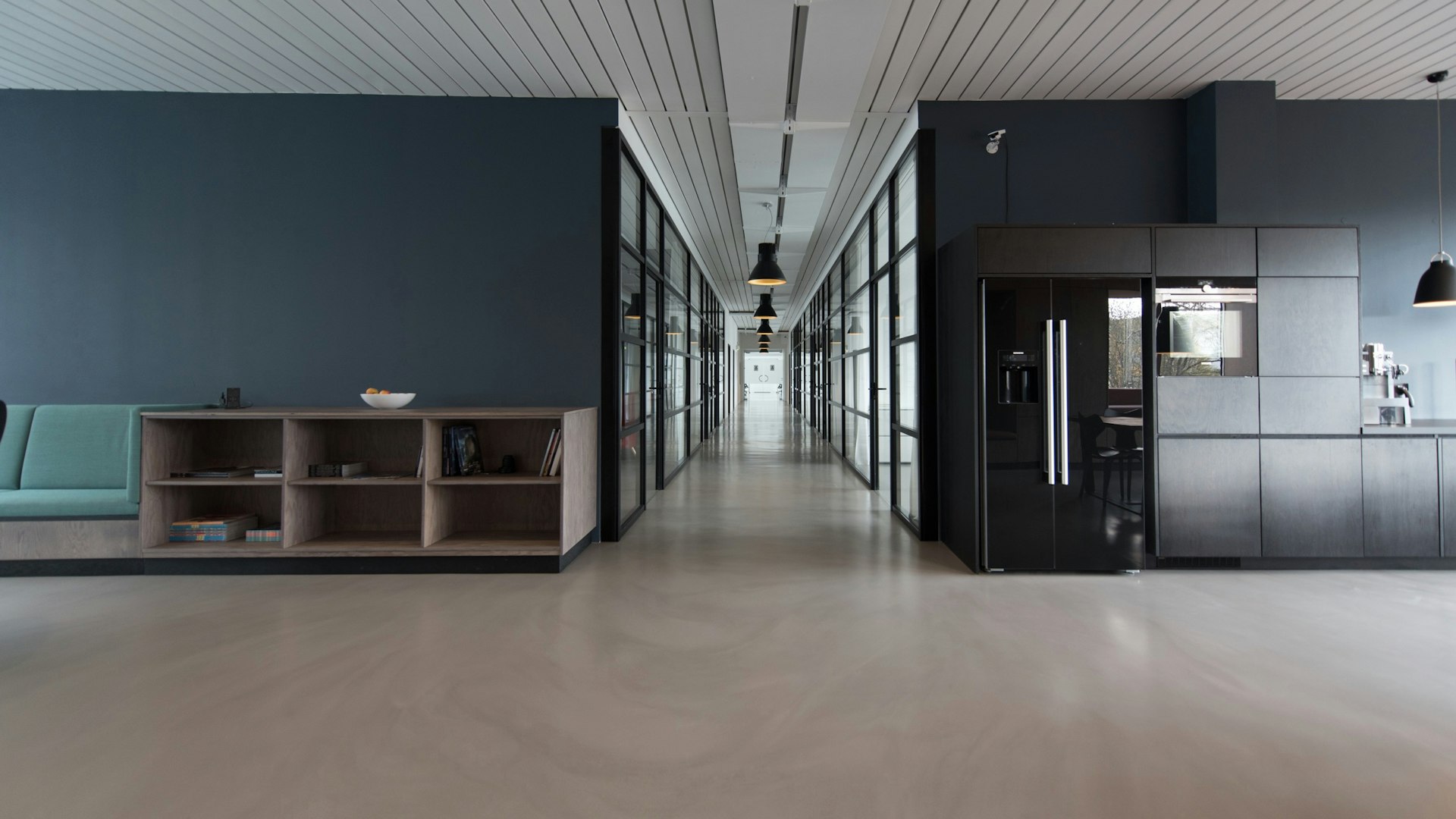 Modern office workspace showcasing professional business environment